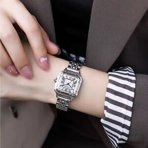 Panthere Classic Rectangle Stainless Steel Watch